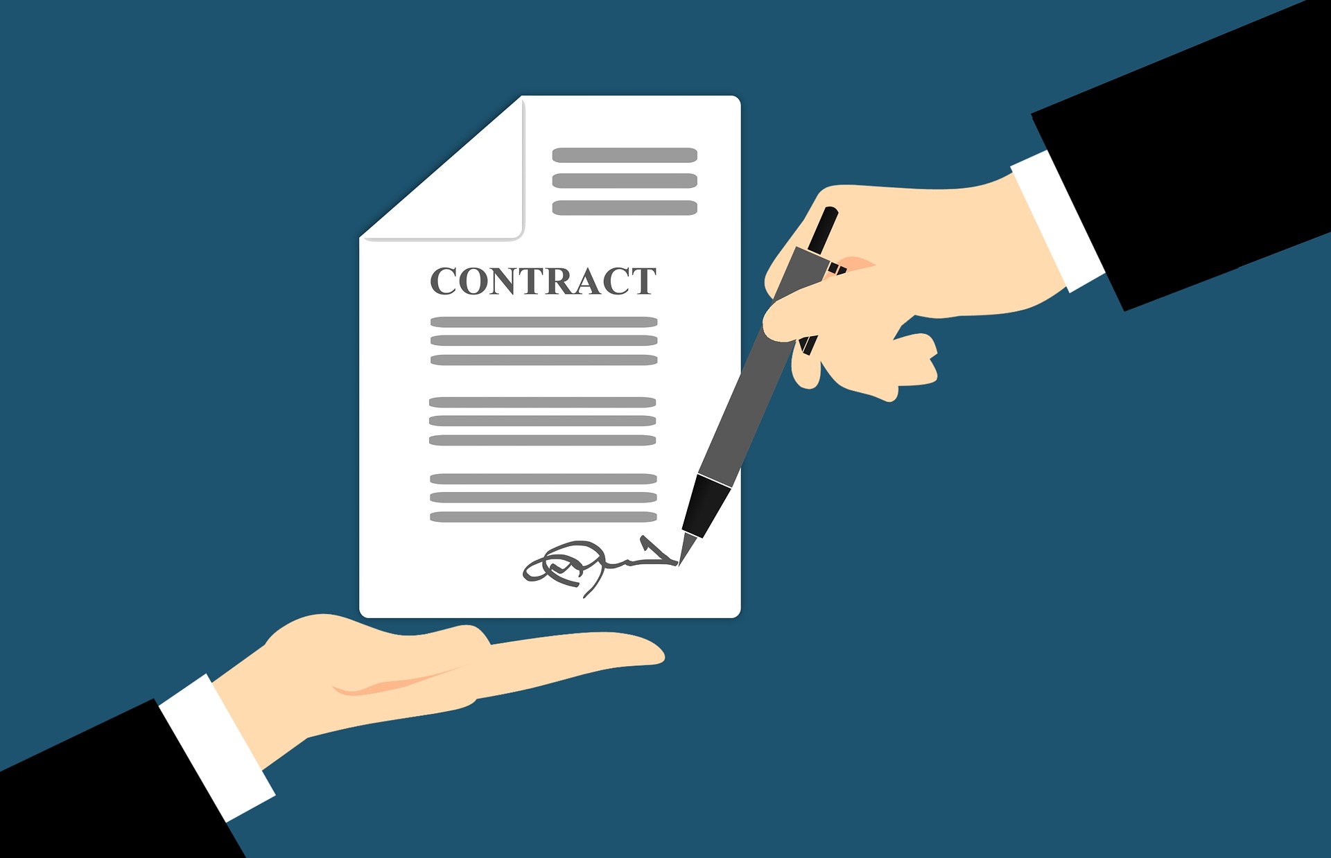signing a barber employment contract