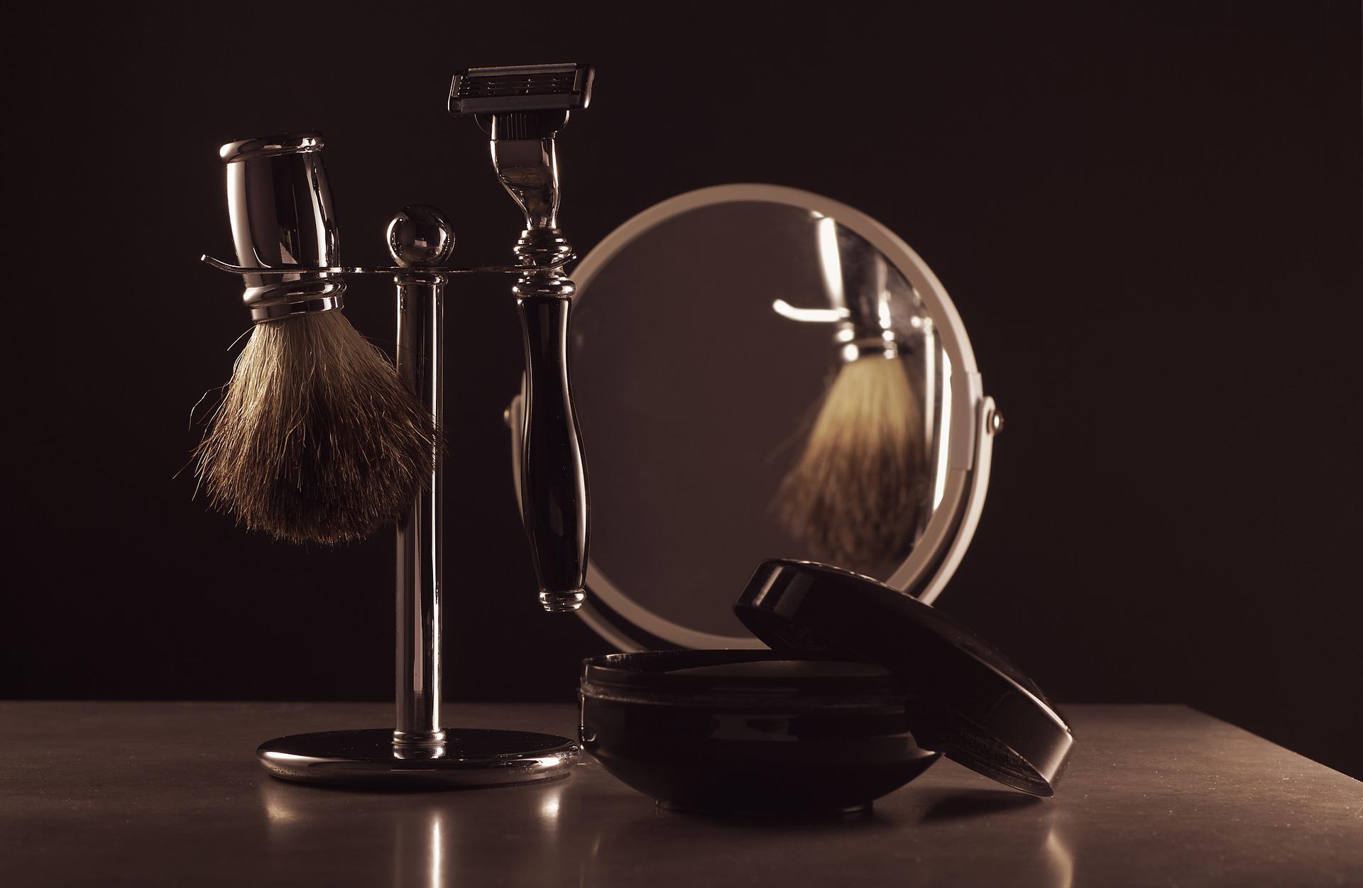 clean barbering tools